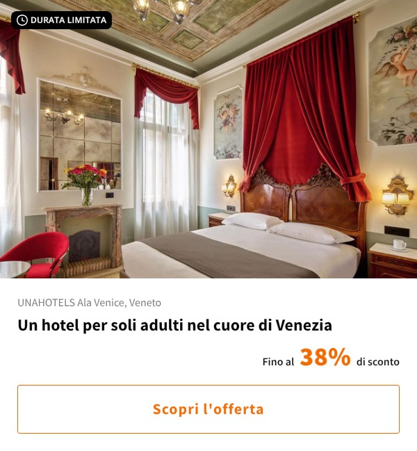 Un hotel per soli adulti nel cuore di Venezia