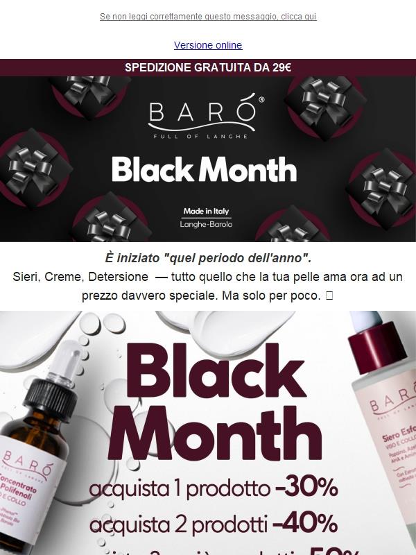 Il Black Month è iniziato!🔥