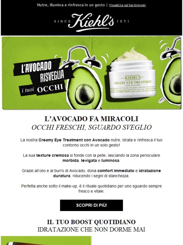 Sguardo spento? Avocado time