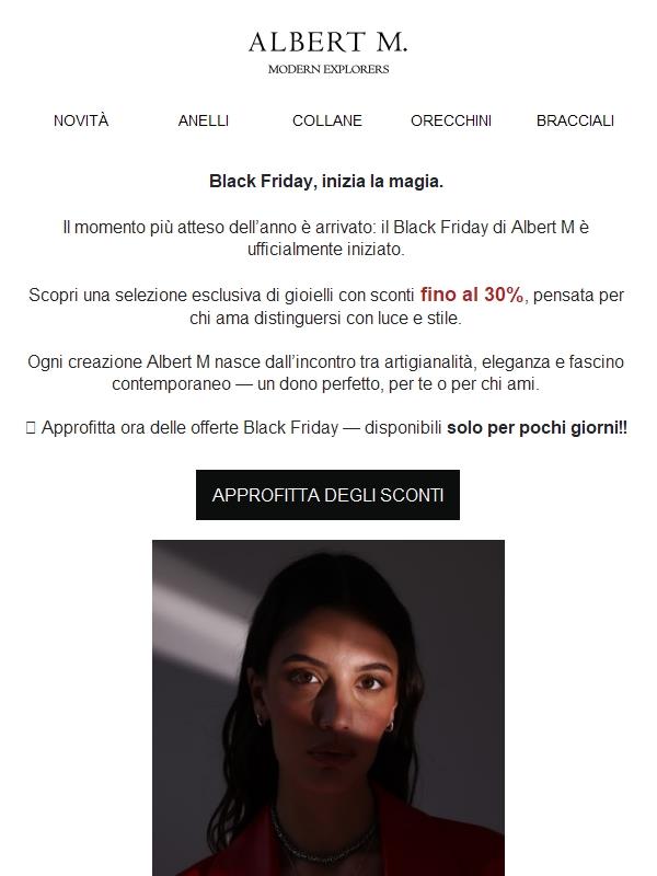 È iniziato il Black Friday di Albert M🖤