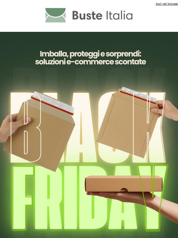 Ci anticipiamo al Black Friday!