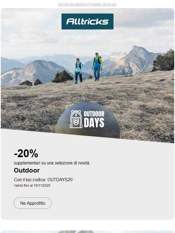 Outdoor Days: calzature, abbigliamento e accessori per tutte le tue avventure