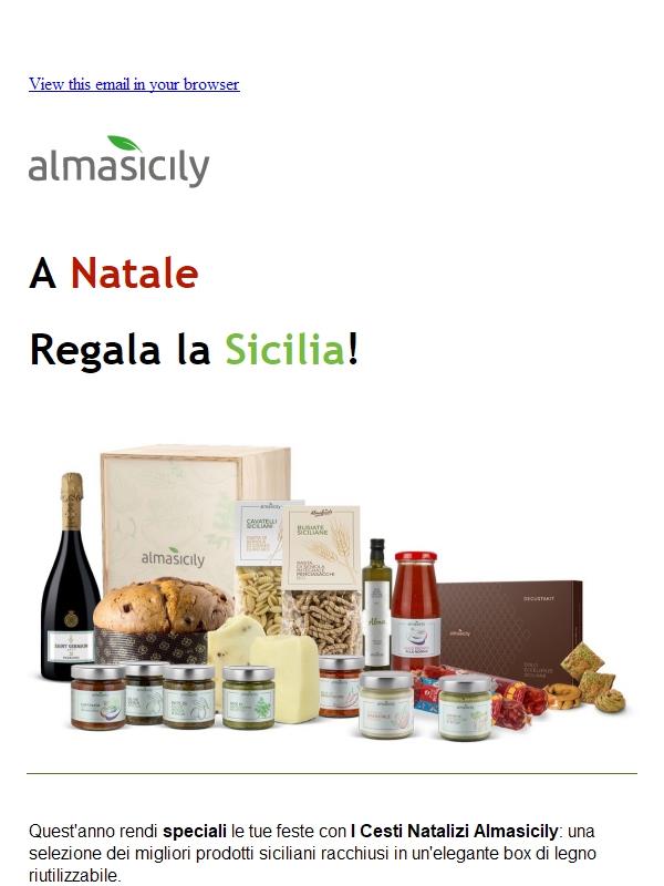 A Natale Regala le Bontà di Sicilia con Almasicily!