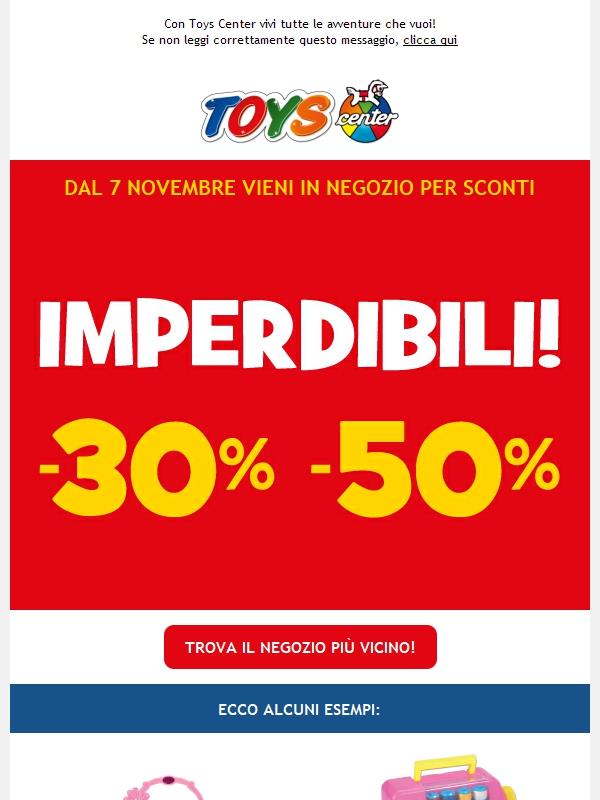 📢 Sconti IMPERDIBILI! 30% 50% su tantissimi giocattoli!
