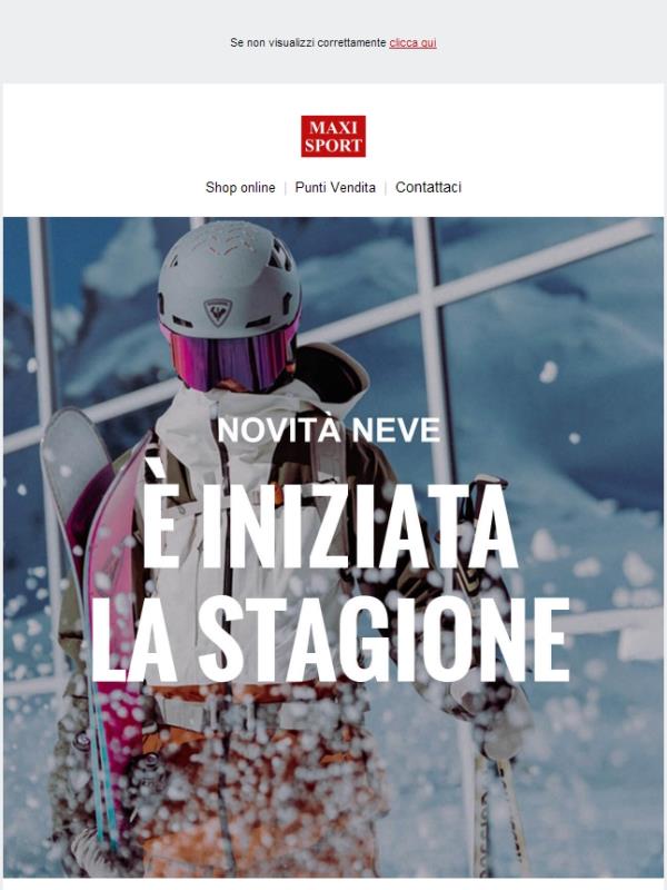 ❄️ Novità Sci & Snowboard: da Maxi Sport è tempo di neve!