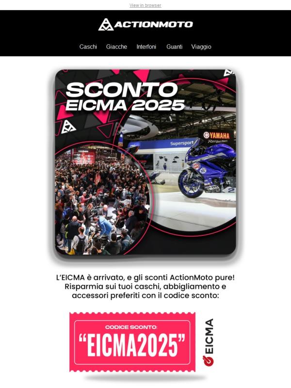 Tira aria di EICMA, anche nel tuo carrello!