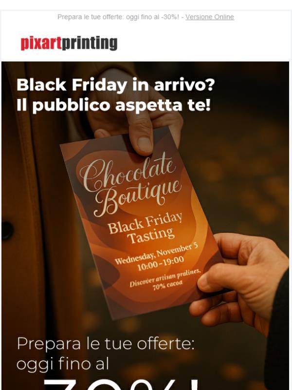 Black Friday: è ora di far partire le tue promo!