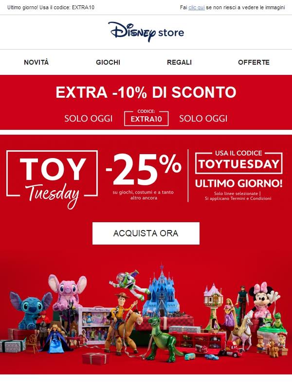 📣 Toy Tuesday: -10% DI SCONTO EXTRA solo per oggi!