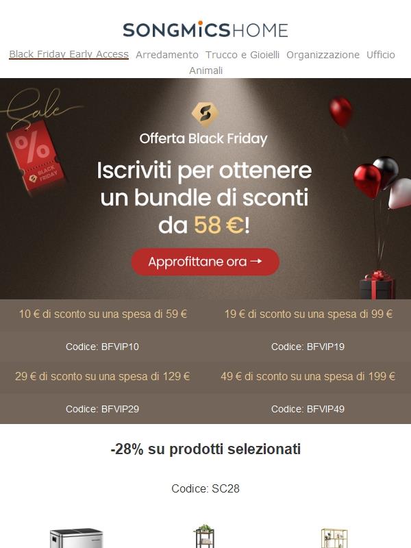 🛒Il Black Friday inizia in anticipo: Sconti esclusivi per te!