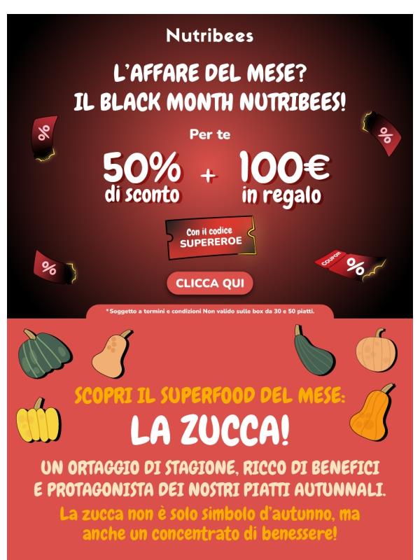 Zucca , 50% di sconto e 100€ in regalo🎃