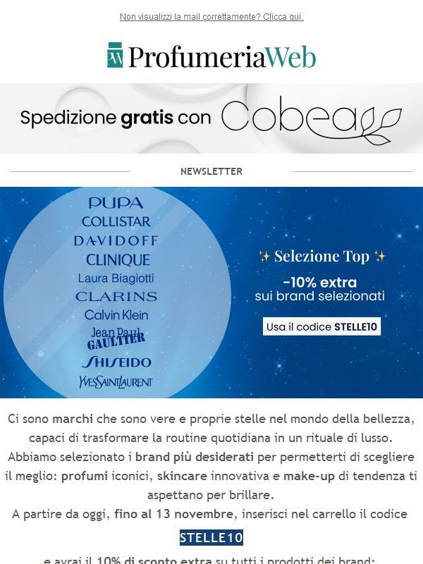 ✨ -10% extra sui brand più amati!