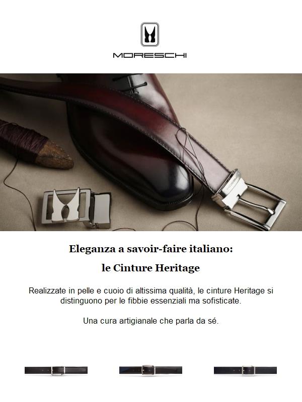 Le Cinture Heritage sono disponibili online