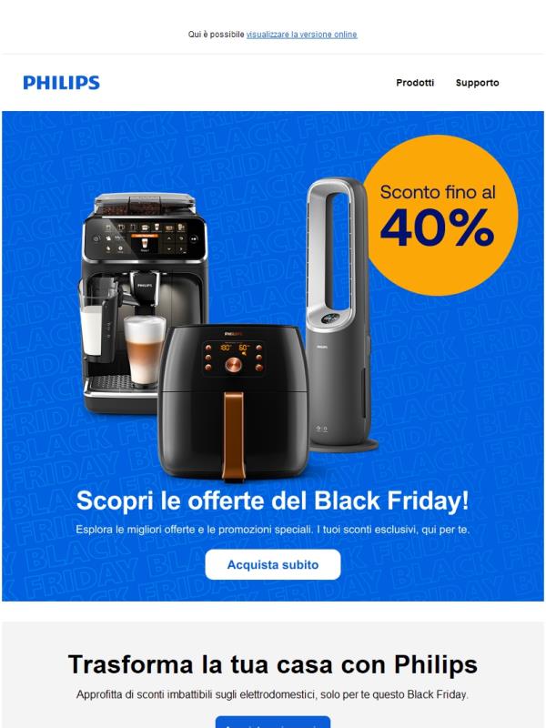 Accedi già da ora alle offerte del Black Friday 🚨