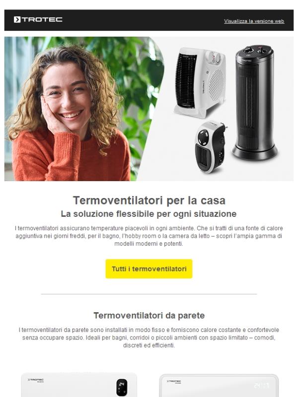 🔥 Scopri ora i nostri termoventilatori