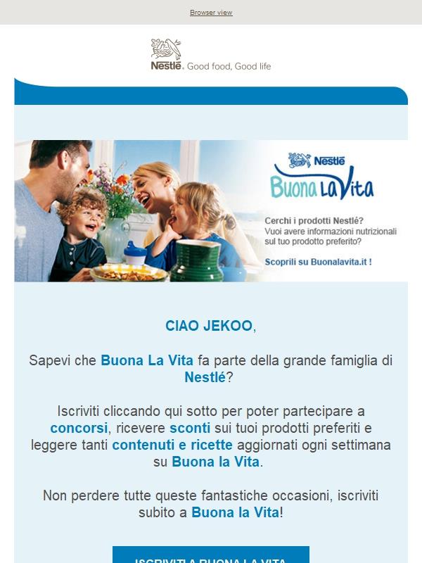 Hai scelto Nestlé. Sblocca vantaggi ogni giorno 🌟