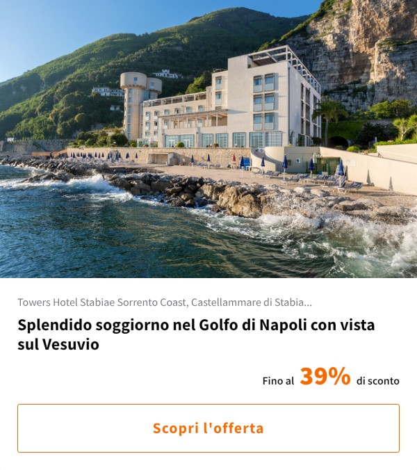 Splendido soggiorno nel Golfo di Napoli con vista sul Vesuvio