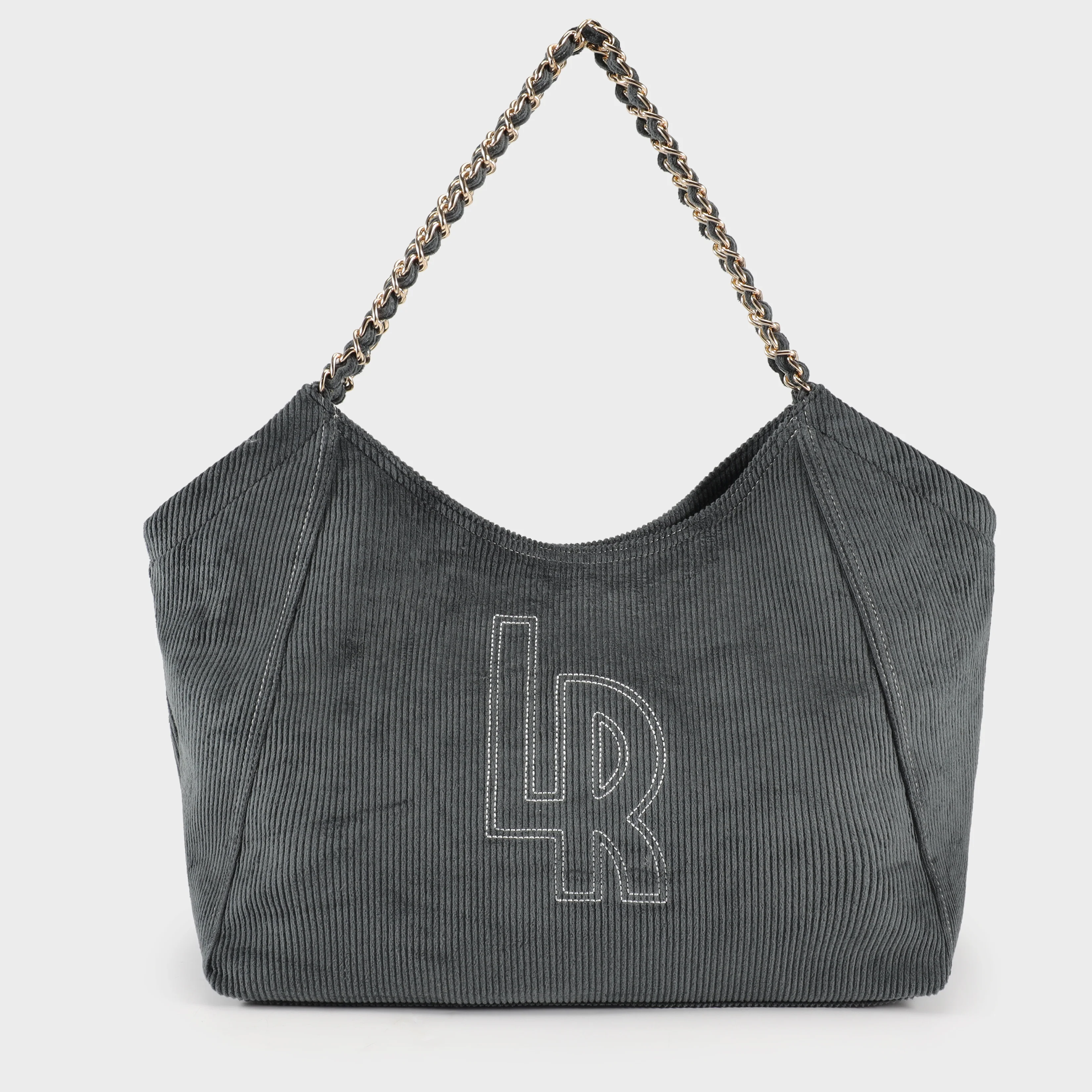 Image of Shopping bag a spalla CORINNE WOOL - VERDE