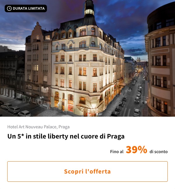 Un 5* in stile liberty nel cuore di Praga