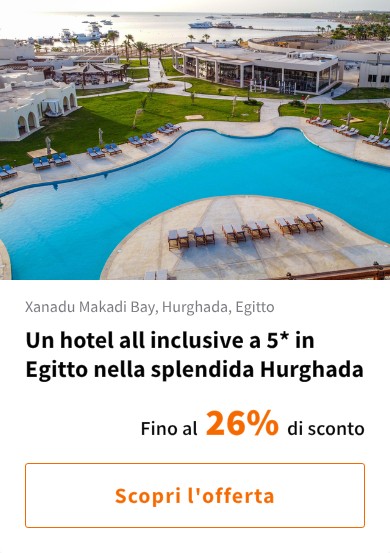 Un hotel all inclusive a 5* in Egitto nella splendida Hurghada