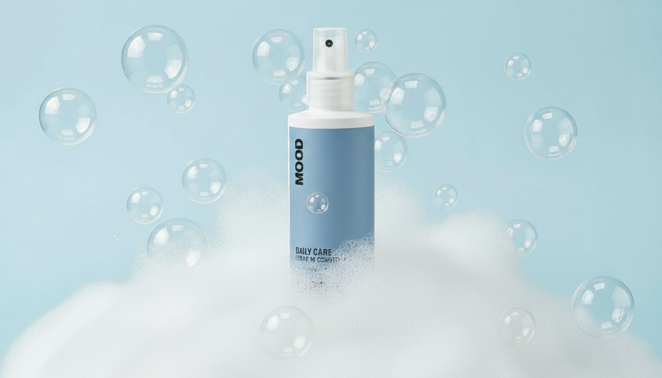 an image of a bottle of water sitting on top of a cloud