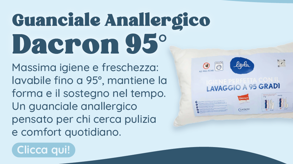 Guanciale Anallergico in Dacron® - Dacron 95°