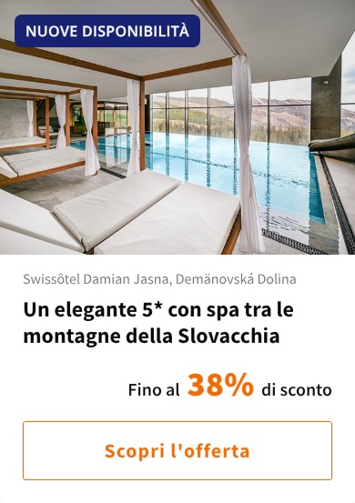 Un elegante 5* con spa tra le montagne della Slovacchia