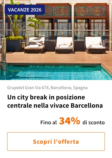 Un city break in posizione centrale nella vivace Barcellona