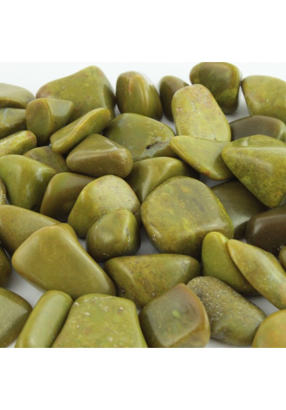 Image of OPALE VERDE Burattato Alta Qualità Collezionismo Cristalloterapia Chakra Reiki