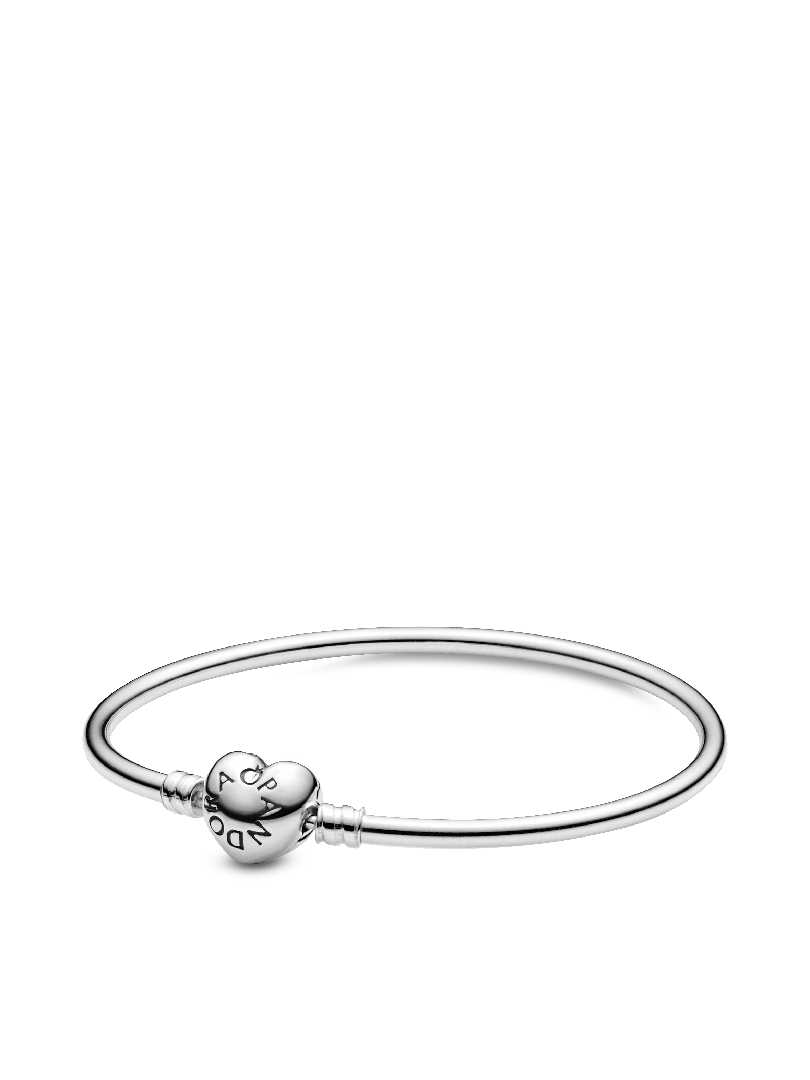 Pandora Moments Heart Clasp Bangle