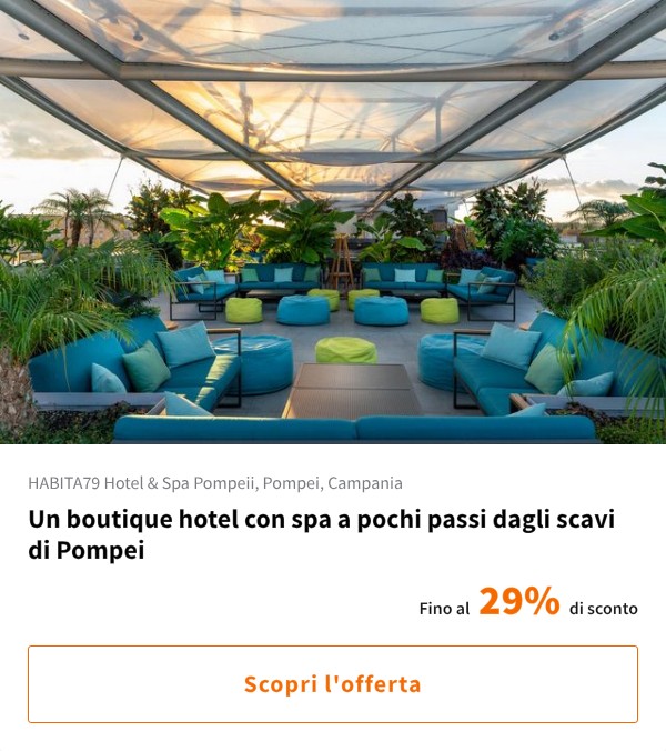 Un boutique hotel con spa a pochi passi dagli scavi di Pompei