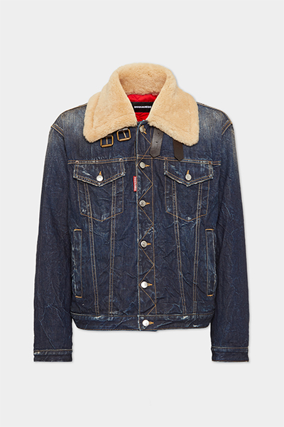 Denim Aviator Jacket