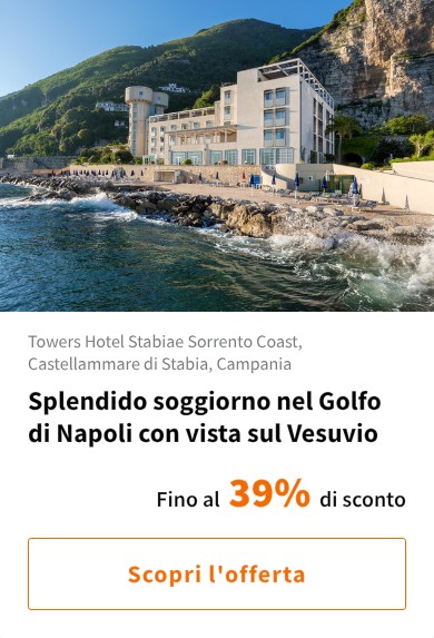 Splendido soggiorno nel Golfo di Napoli con vista sul Vesuvio