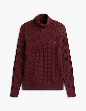 Dolcevita in maglia intrecciata