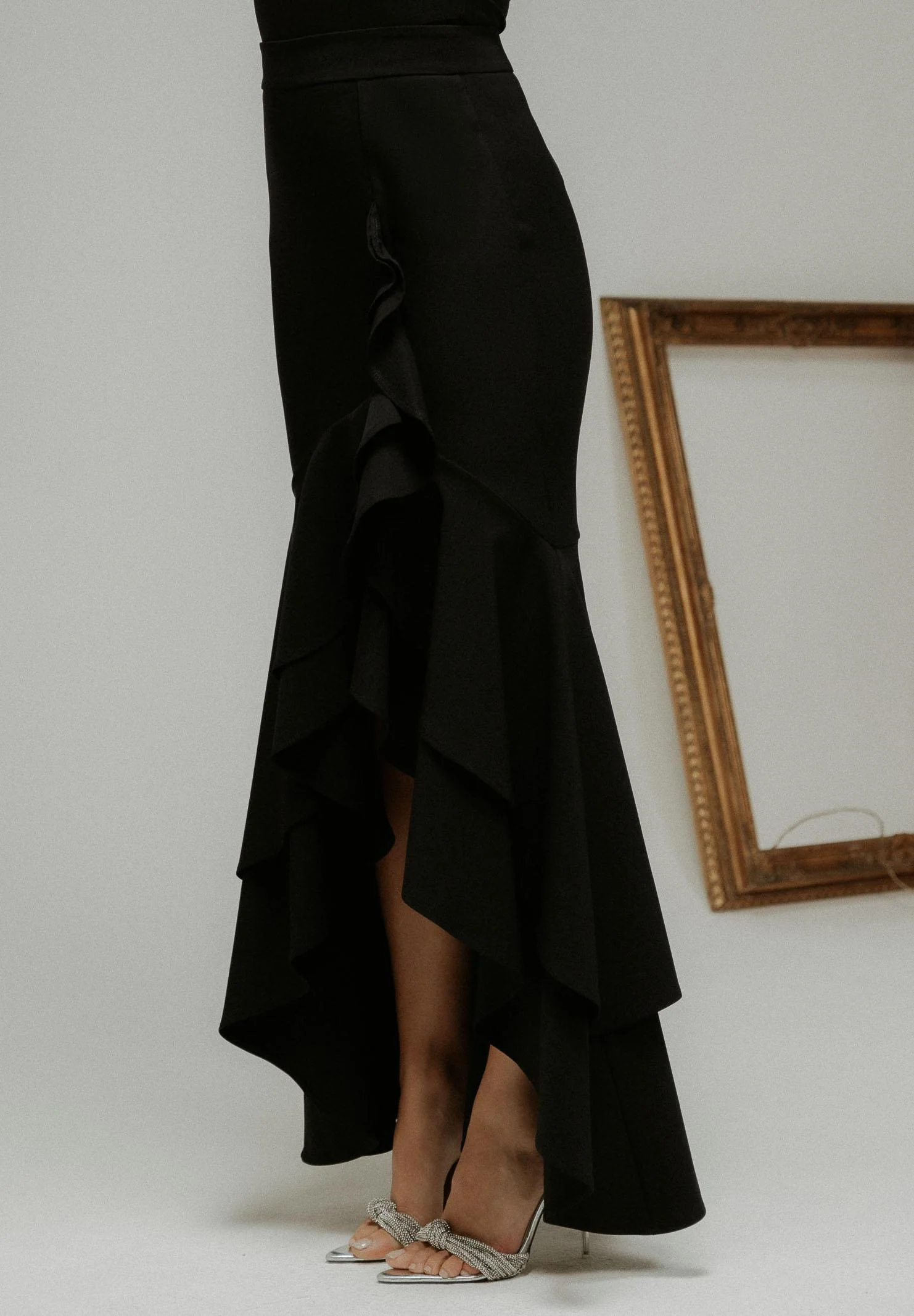 Image of SANTAS Gonna lunga ÉLAN nera da donna