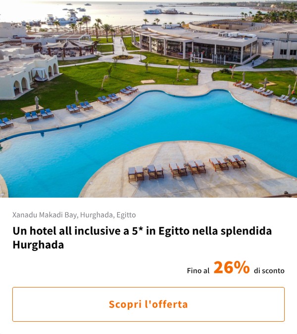 Un hotel all inclusive a 5* in Egitto nella splendida Hurghada