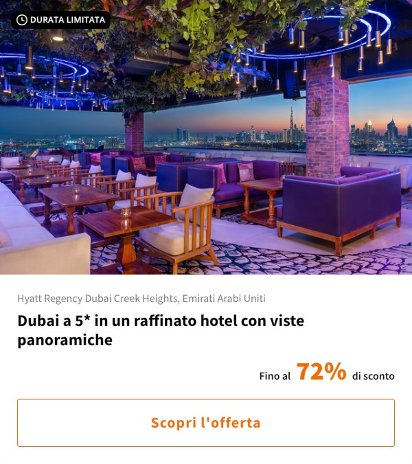 Dubai a 5* in un raffinato hotel con viste panoramiche