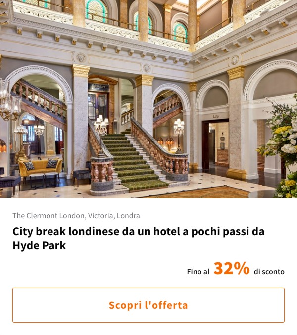 City break londinese da un hotel a pochi passi da Hyde Park