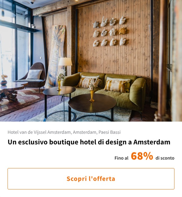 Un esclusivo boutique hotel di design a Amsterdam