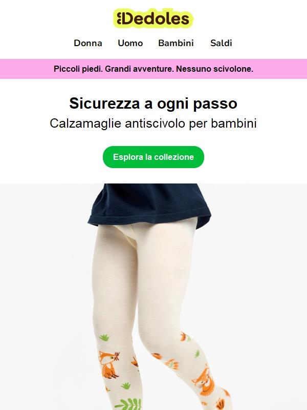 Novità: calzamaglie antiscivolo per bambini 🧦❤️