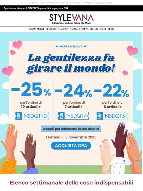 Sconto del 25% per un periodo limitato 💨 Compra di più, risparmia di più‼️