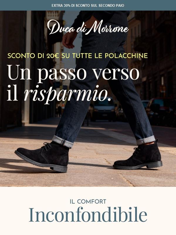 👞​ 20€ di Sconto su TUTTE le Polacchine