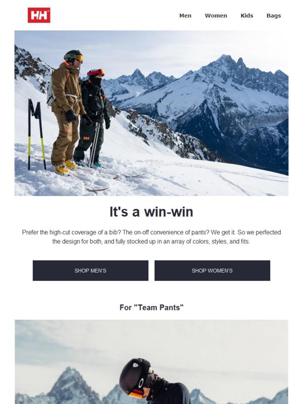 Ski bibs or pants? Find your fit