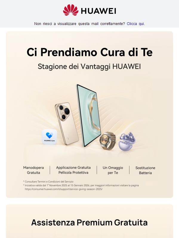 HUAWEI Customer Service - Iniziative Novembre 2025
