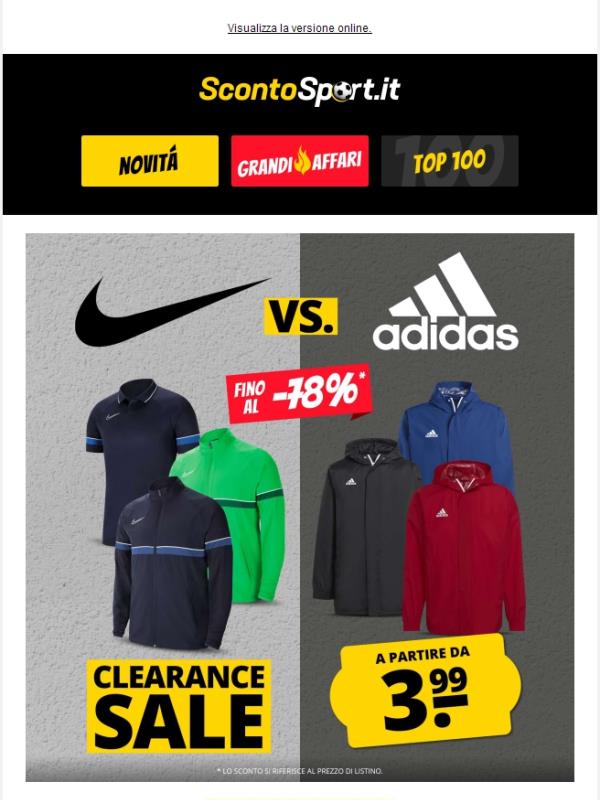 💥 Nike vs adidas Articoli speciali in saldo a partire da 3,99 €! 💥