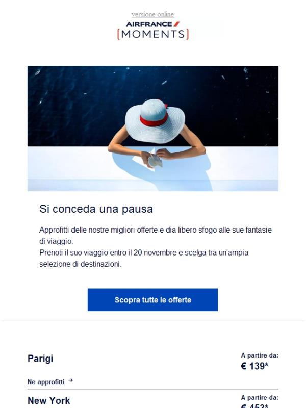 Inizi a sognare il suo prossimo viaggio!