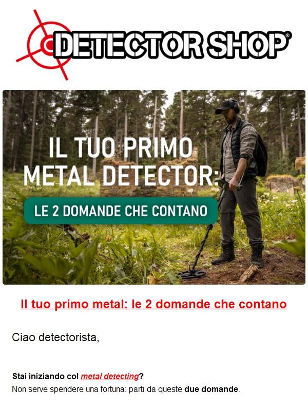 Inizi col detecting? Non serve spendere tanto!