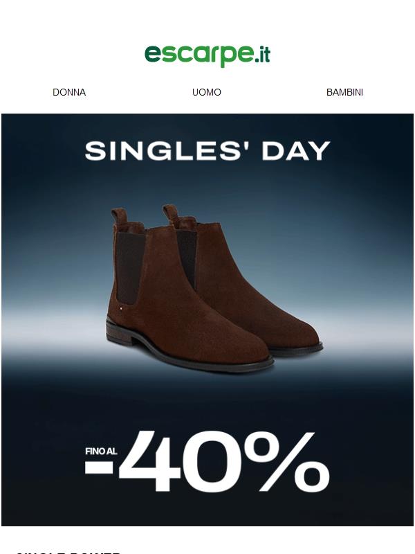 Fino al -40%! 🔥 START SINGLES' DAY 🔥