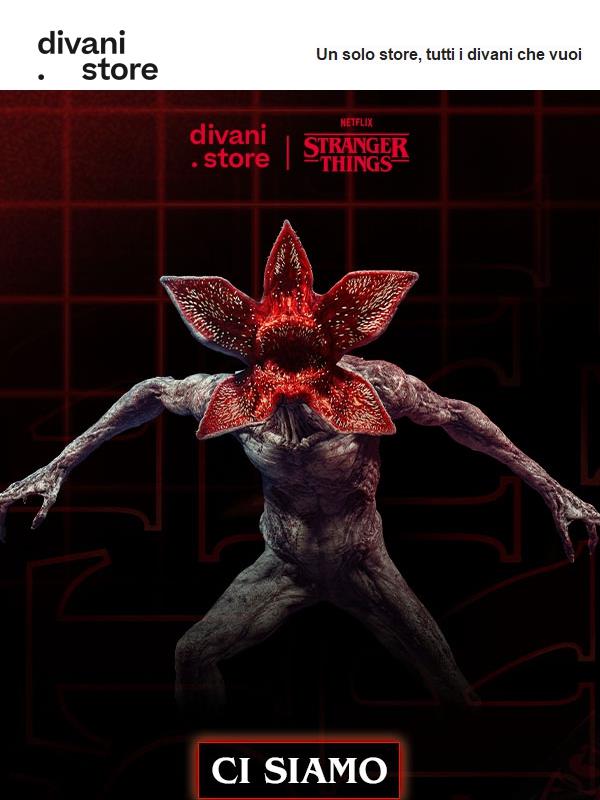 🚨Il portale si è aperto: Scopri la limited edition Divani.Store x Stranger Things!