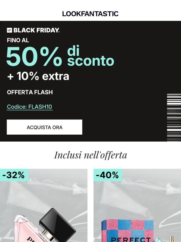 OFFERTA FLASH | Fino al 50% di sconto