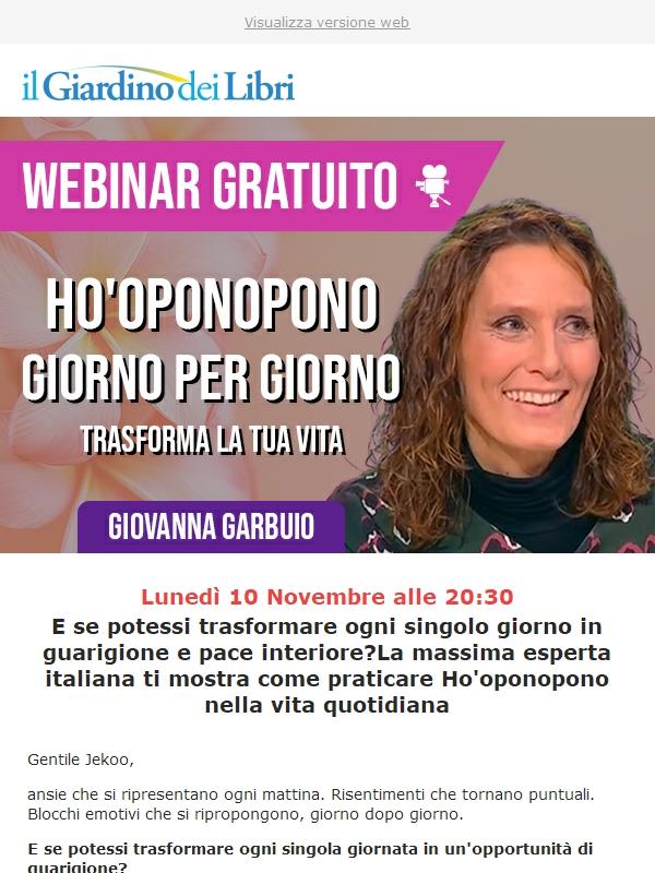 Webinar gratuito: Ho'oponopono giorno per giorno (con la massima esperta italiana)